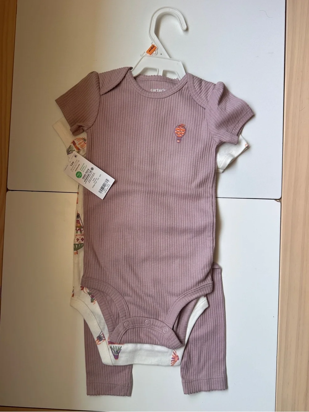 Carter’s 3pc Hot Air Balloon Onesies and Pants Set 12m